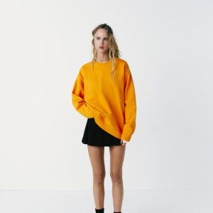 Oversized Orange Sweatshirt